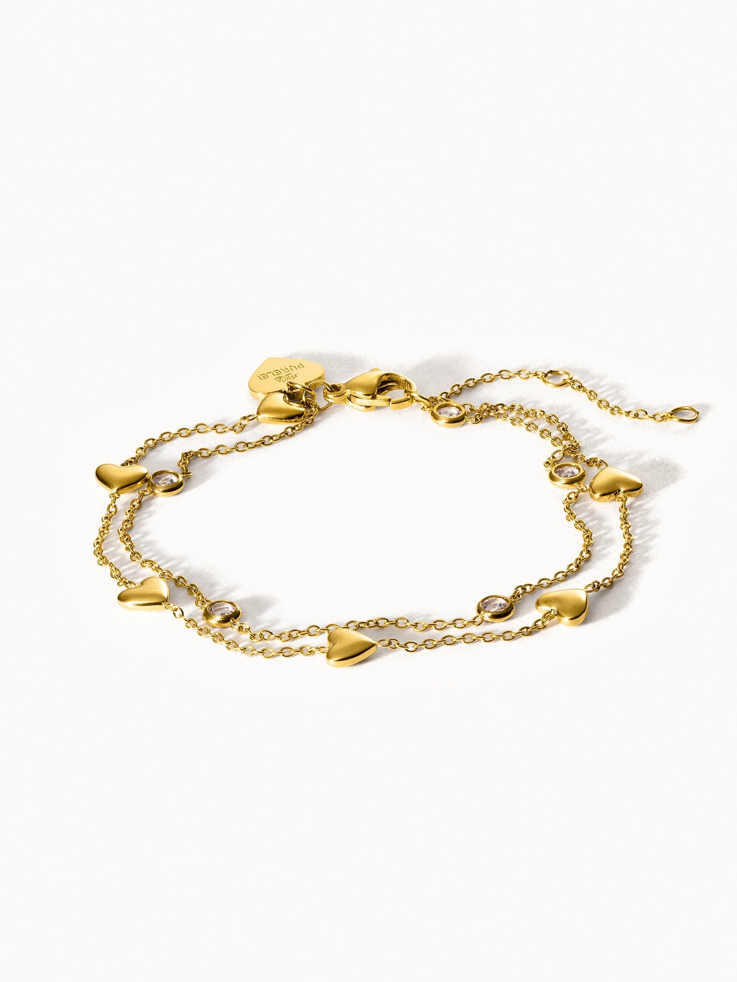 Glitter Heart Armband