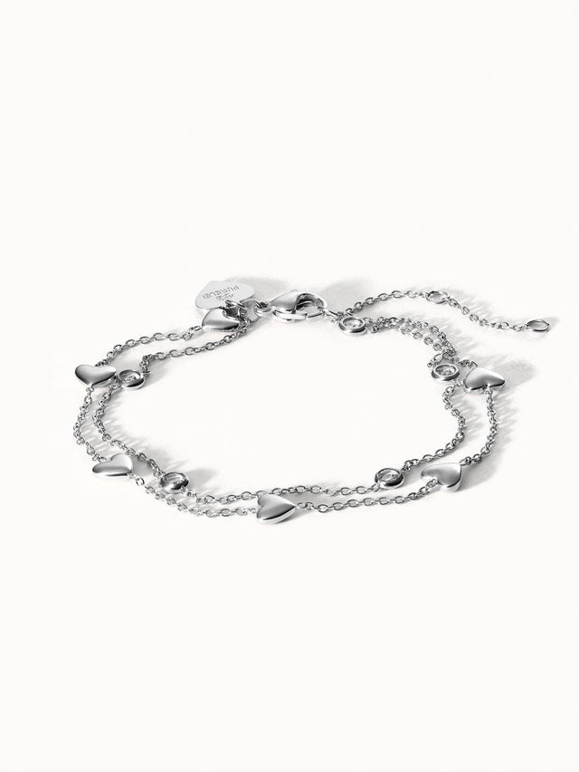 Glitter Heart Armband