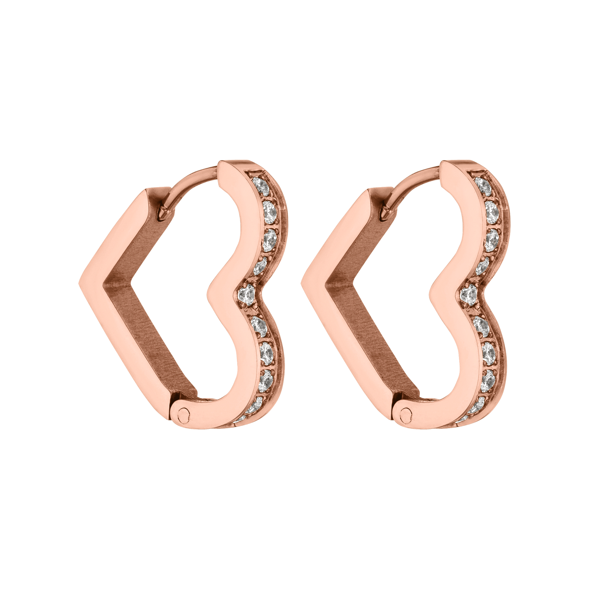 Glitter Heart Oorbellen