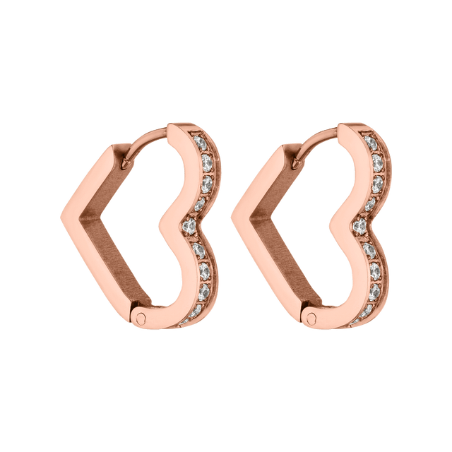 Glitter Heart Oorbellen