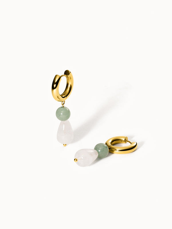 Clear Quartz Drop Earring
