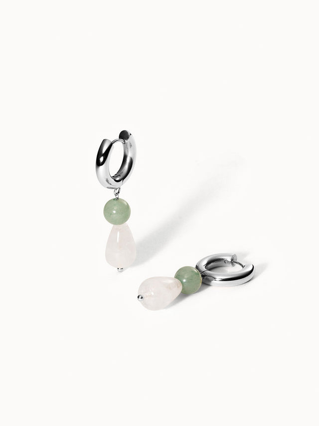 Clear Quartz Drop Earring