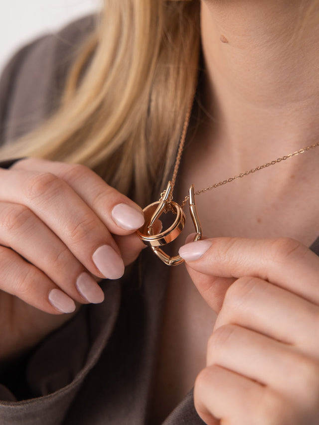 Ring-Halter Tropfen Kette