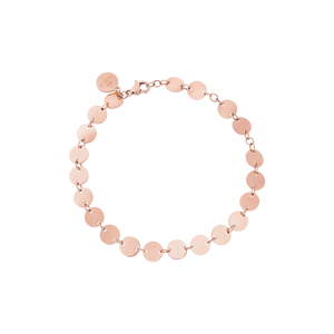 Roségoldenes Kalani Armband aus 18K vergoldetem Edelstahl mit zarten Plättchen, zeitlos elegant von PURELEI.