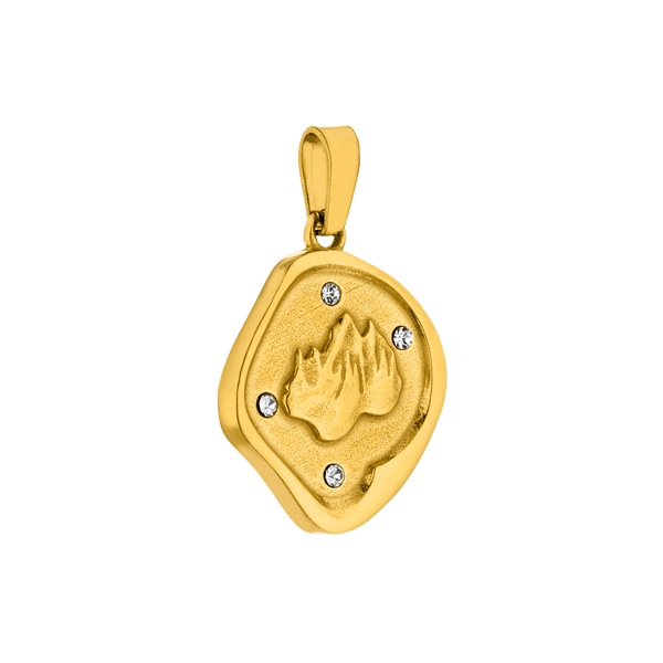 Volcano Coin Charm