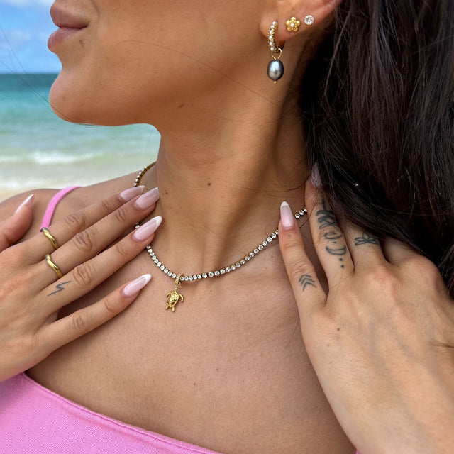 Honu White Necklace