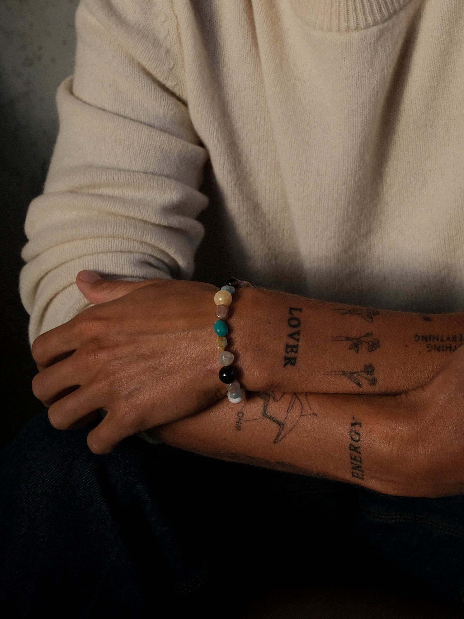 Bracelet de pierres précieuses de marée