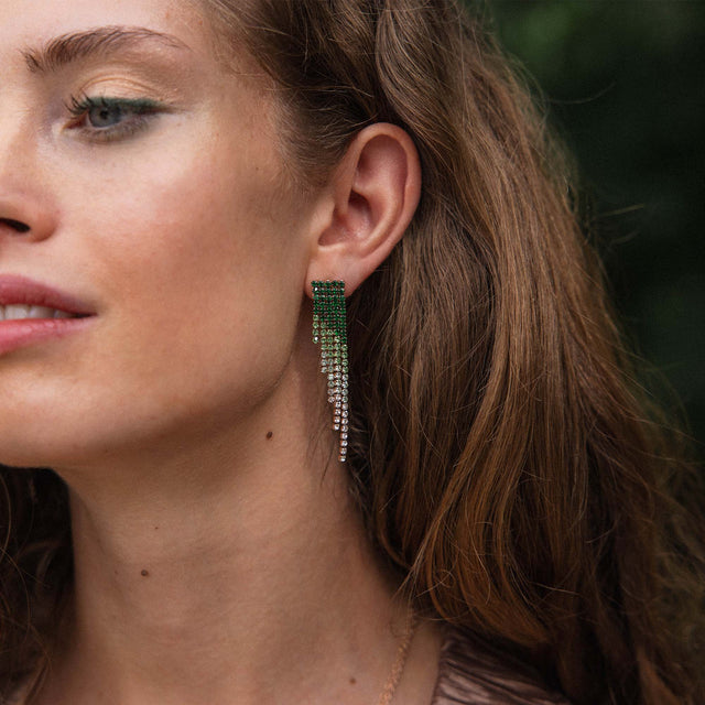 Green Glow Earring