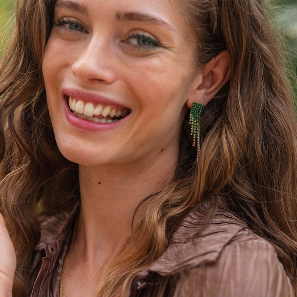Green Glow Earring