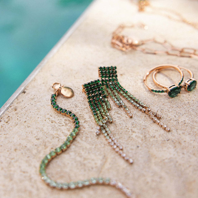 Green Glow Earring