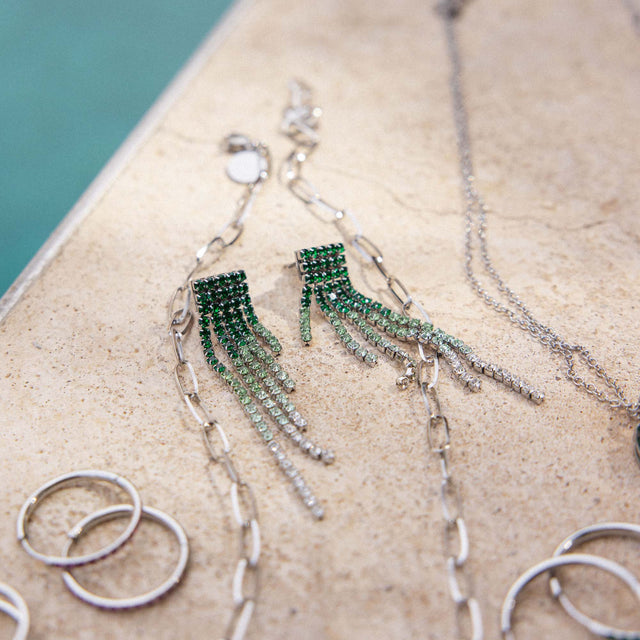 Green Glow Earring