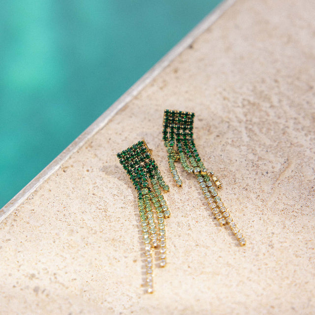 Green Glow Earring