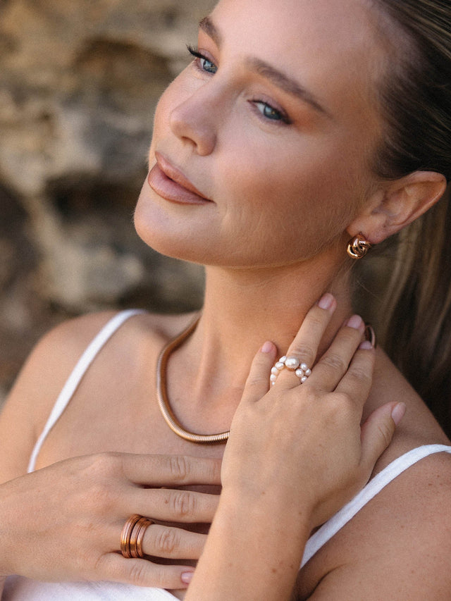 Graceful Pearl Ring
