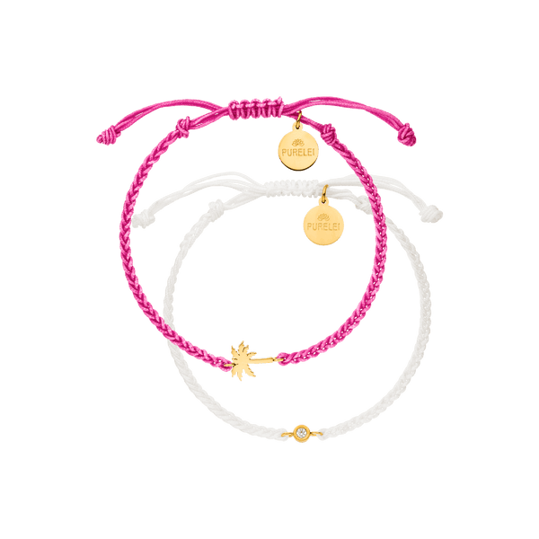 Set Bracelets Pink Island