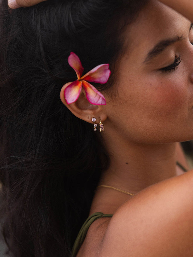 Pink Love Earring