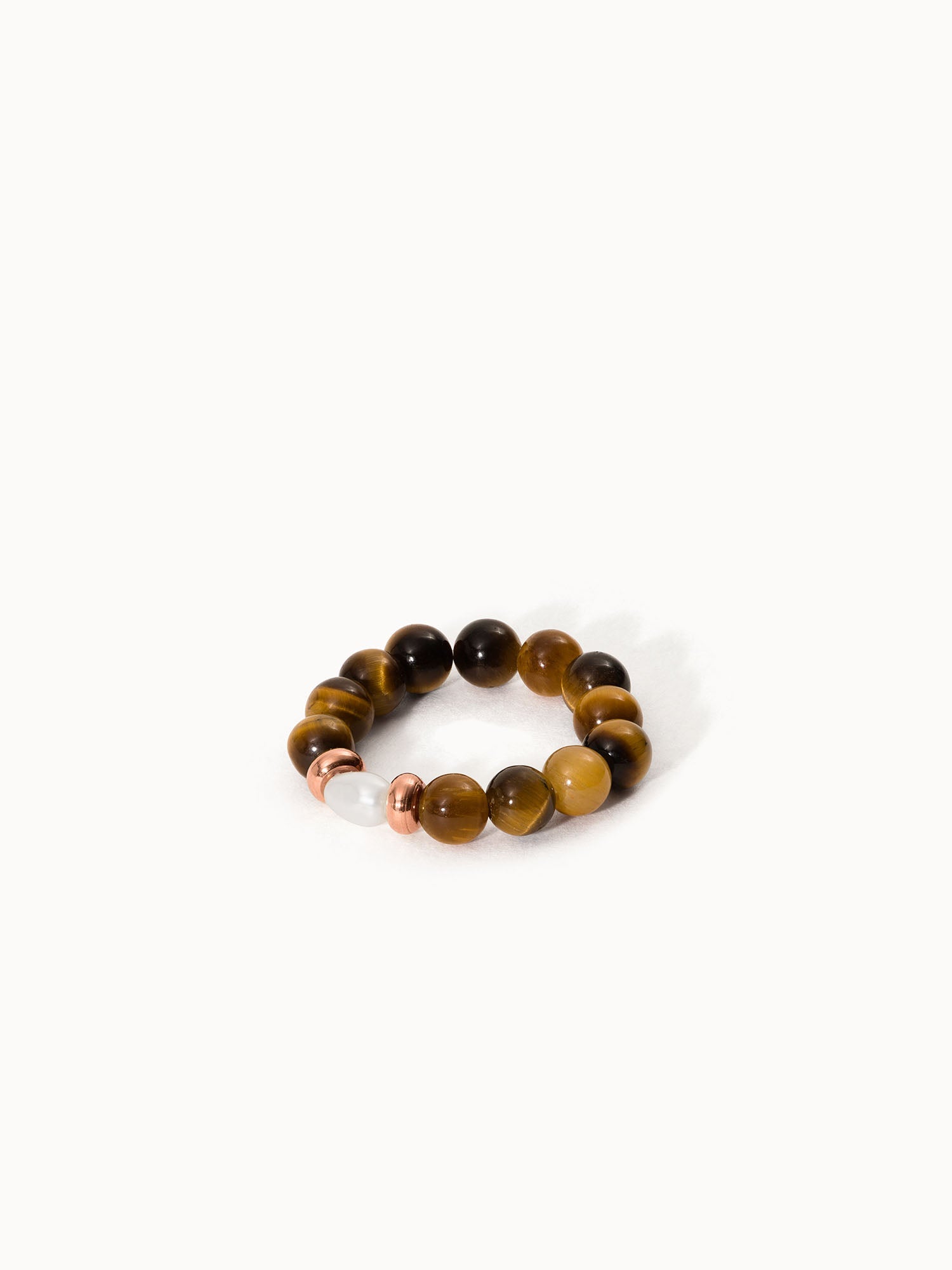 Tiger's Eye Pearl Ring