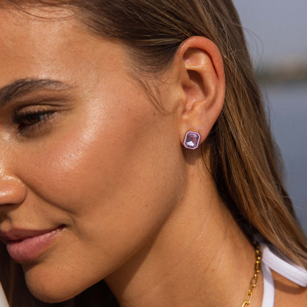 Boucles d'Oreilles Purple Power