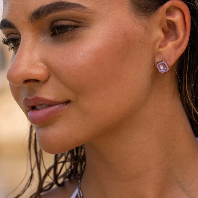 Boucles d'Oreilles Purple Power