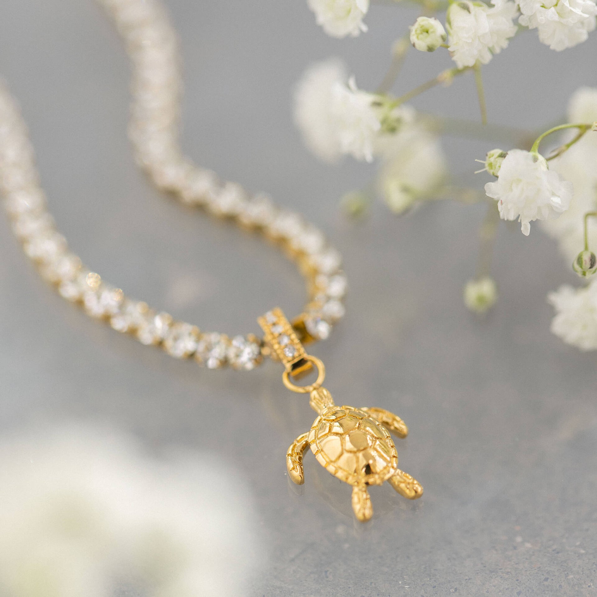 Honu White Necklace