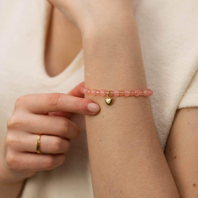 Peachy Heart Armband