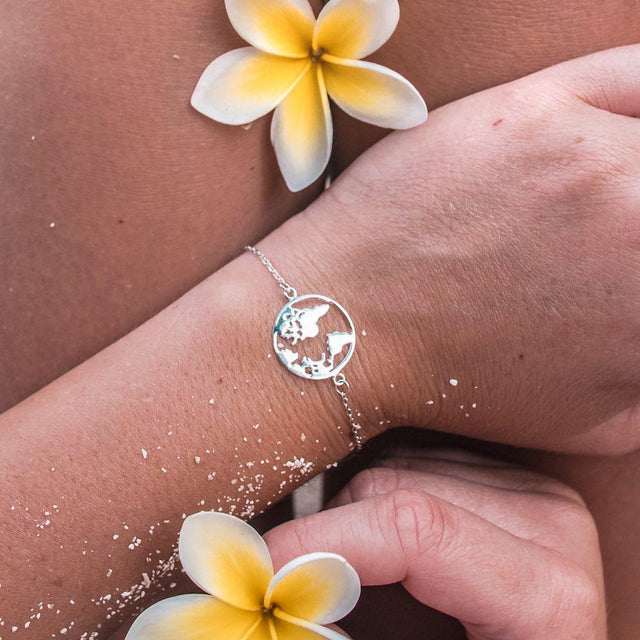 World Map Bracelet