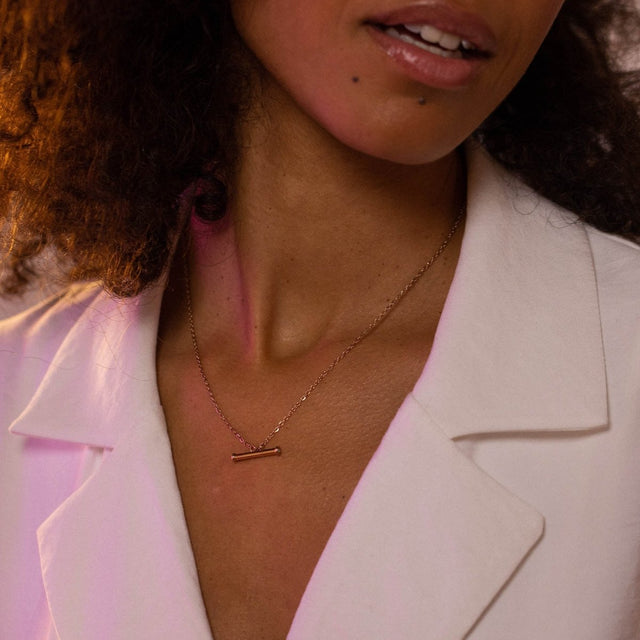 Glitter Toggle Necklace - INT PURELEI