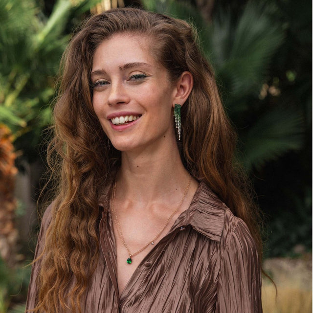 Green Glow Earring - INT PURELEI