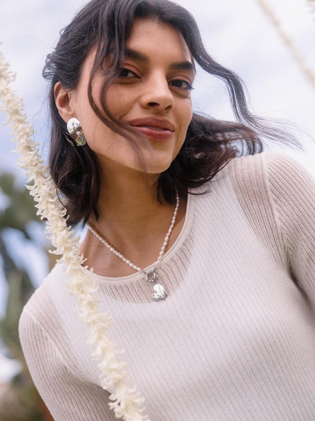 Pearl Charm Necklace - INT PURELEI
