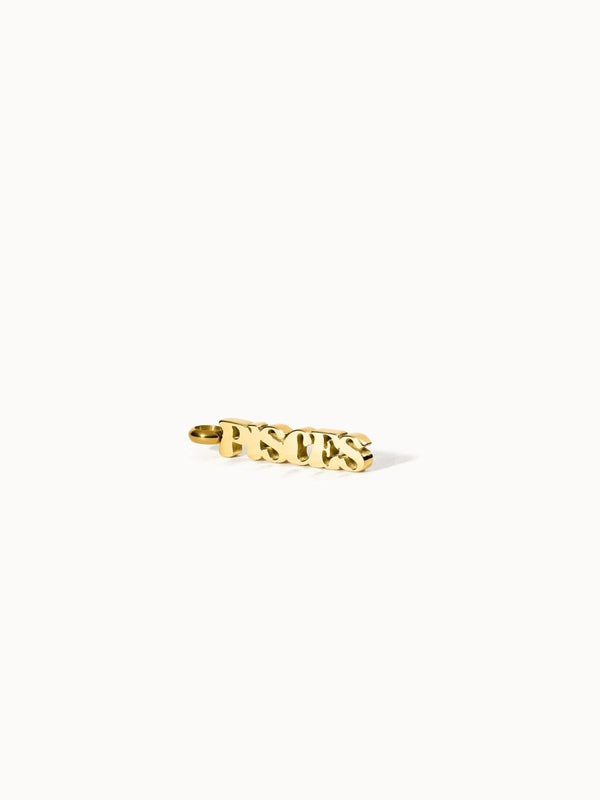 Pisces Letter Charm - INT PURELEI