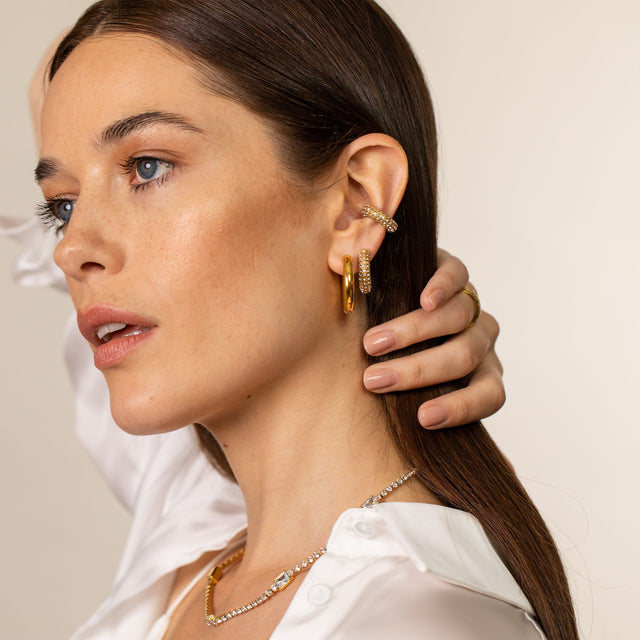 Big Glitter Earring