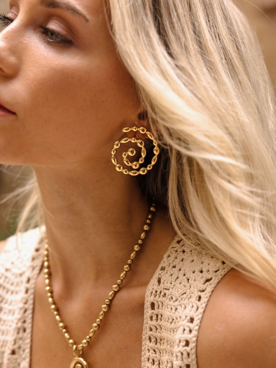 Swirl Earrings - INT PURELEI