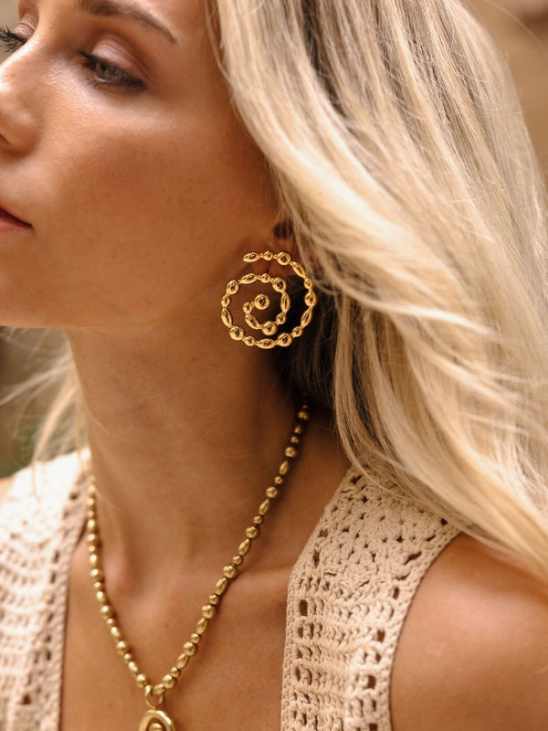 Swirl Earrings - INT PURELEI