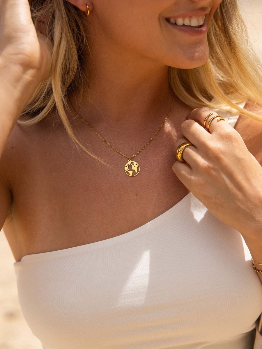 World Map Necklace - INT PURELEI